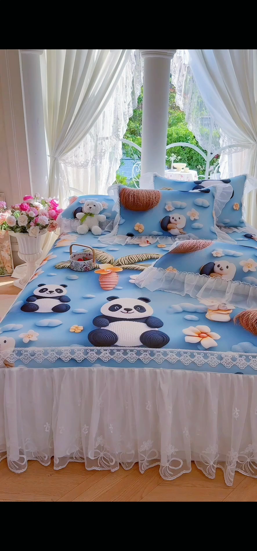 91家纺网 家纺一手货源 找家纺 （总）罗艺轩 2025新款冰丝5D印花床裙凉席席子