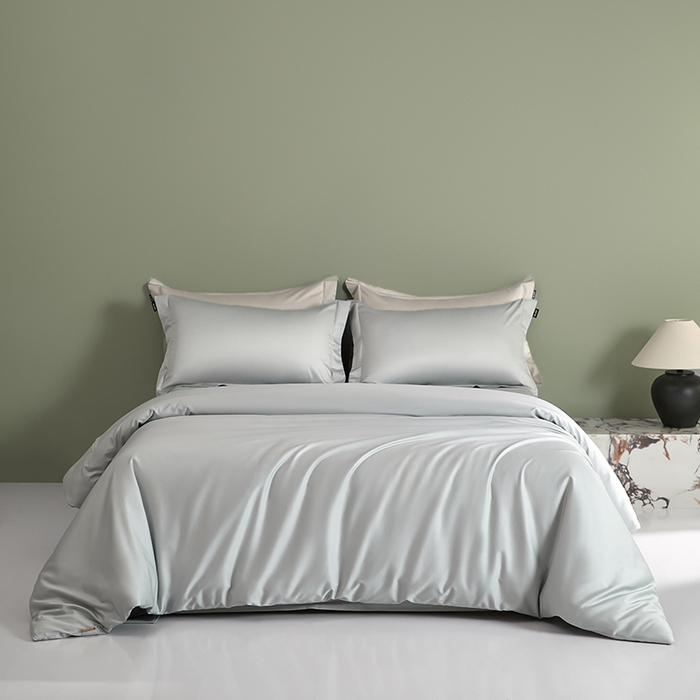 91家纺网 家纺一手货源 找家纺 禾时 2025新款轻奢A类100SPro新疆长绒棉四件套全棉纯棉高定款 梵星蓝