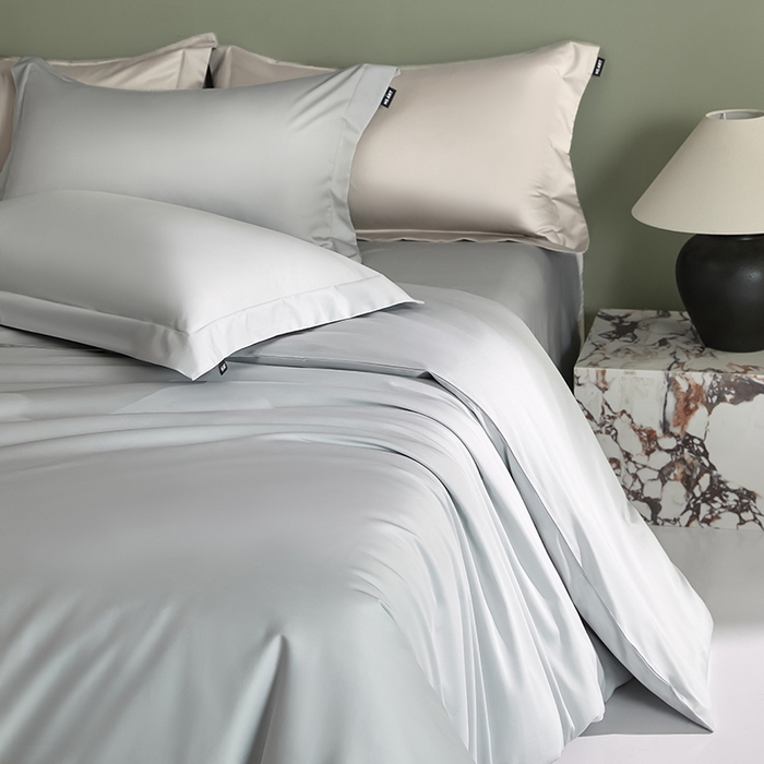 91家纺网 家纺一手货源 找家纺 禾时 2025新款轻奢A类100SPro新疆长绒棉四件套全棉纯棉高定款 梵星蓝