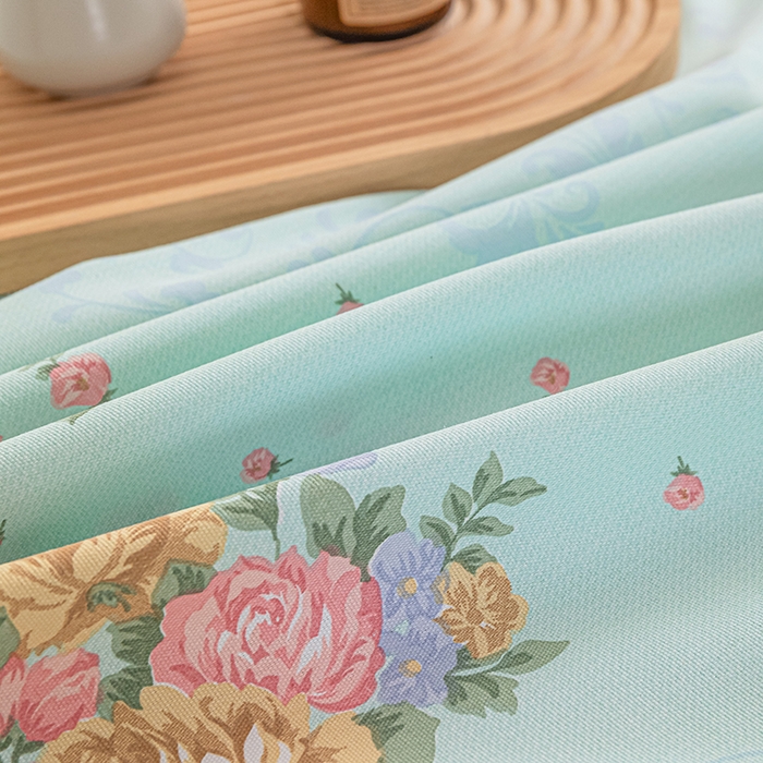 91家纺网 家纺一手货源 找家纺 芃成家纺 2025新款加厚老粗布床单 田园花卉