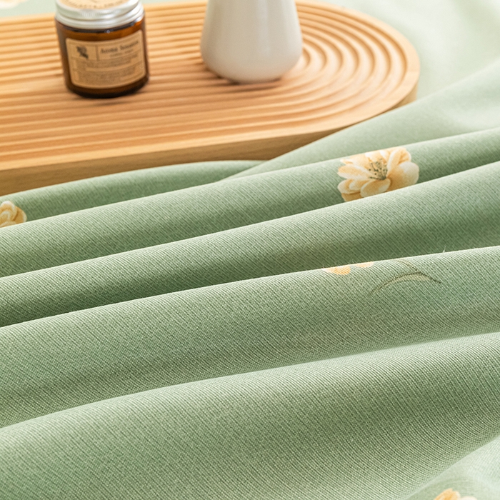 91家纺网 家纺一手货源 找家纺 芃成家纺 2025新款加厚老粗布床单 春意