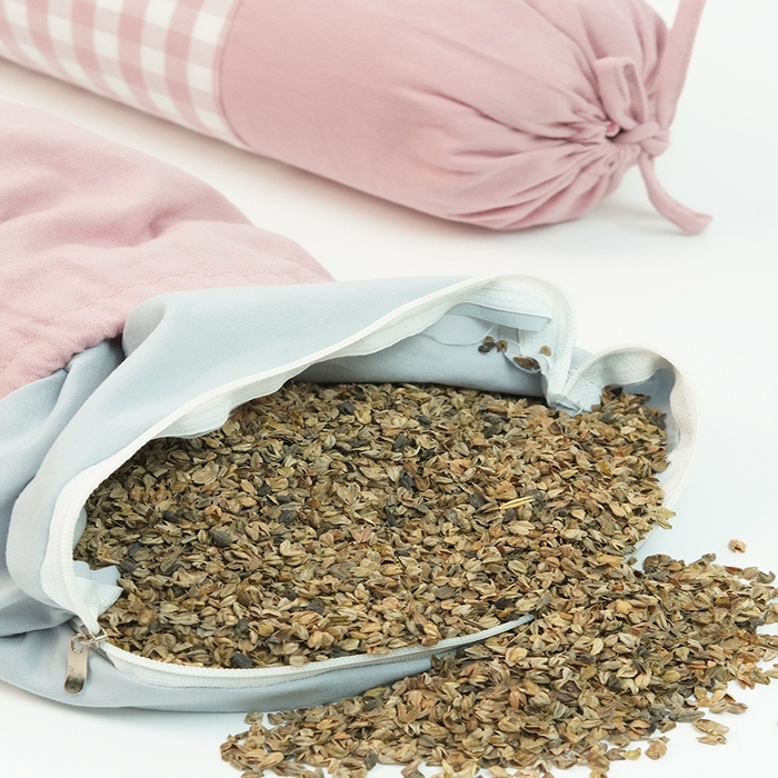 91家纺网 家纺一手货源 找家纺 芯洲 2025新款全棉圆柱格子老粗布荞麦枕简约成人牵引枕枕头枕芯 老粗布格子-粉