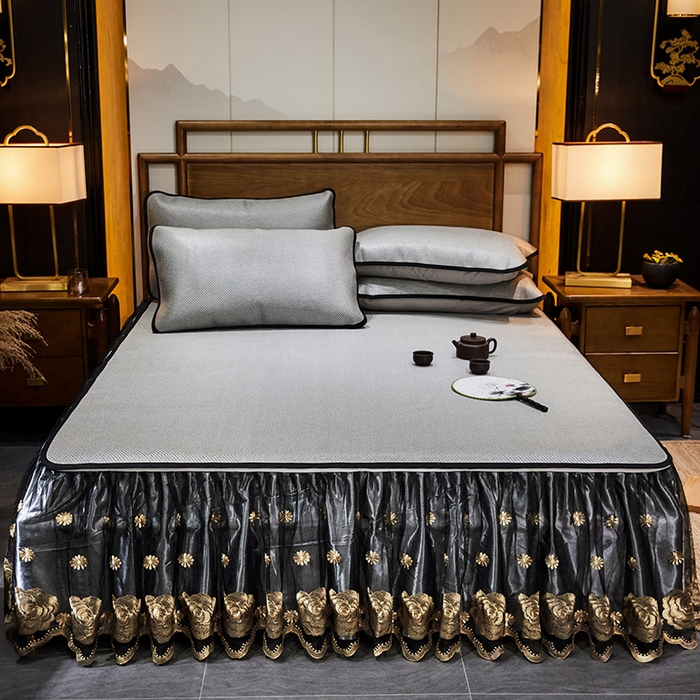 91家纺网 家纺一手货源 找家纺 （总）网红馆（ck家纺） 2025新款冰藤席凉席席子床裙系列