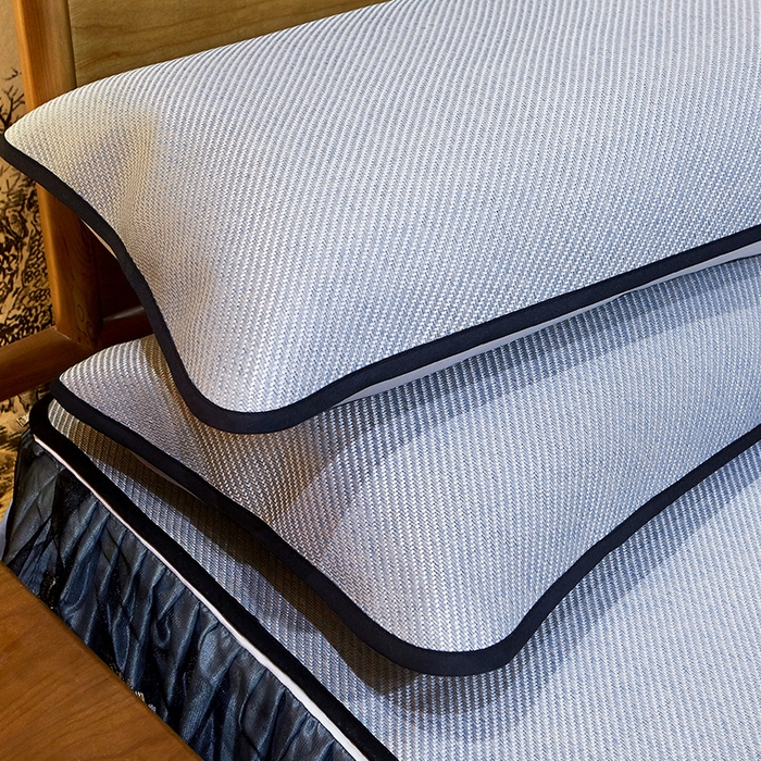 91家纺网 家纺一手货源 找家纺 网红馆（ck家纺） 2025新款冰藤席凉席席子床裙系列 蔓心 -淡水青