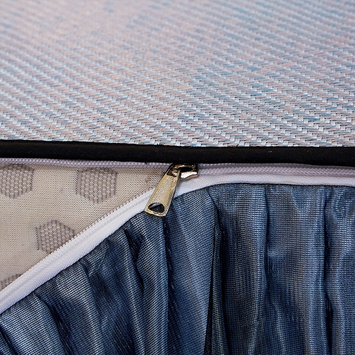 91家纺网 家纺一手货源 找家纺 网红馆（ck家纺） 2025新款冰藤席凉席席子床裙系列 蔓心 -淡水青