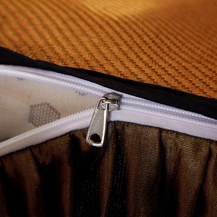 91家纺网 家纺一手货源 找家纺 网红馆（ck家纺） 2025新款冰藤席凉席席子床裙系列 蔓心 -古藤咖