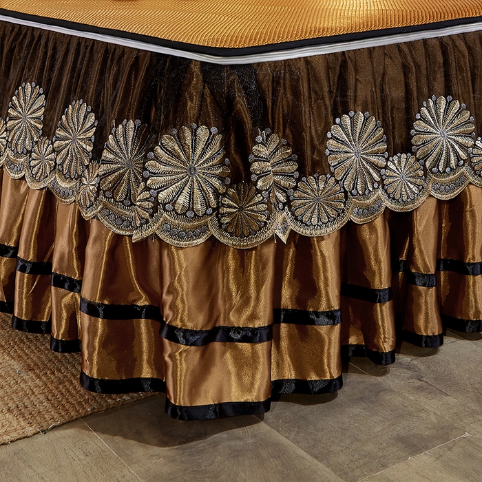 91家纺网 家纺一手货源 找家纺 网红馆（ck家纺） 2025新款冰藤席凉席席子床裙系列 蔓心 -古藤咖