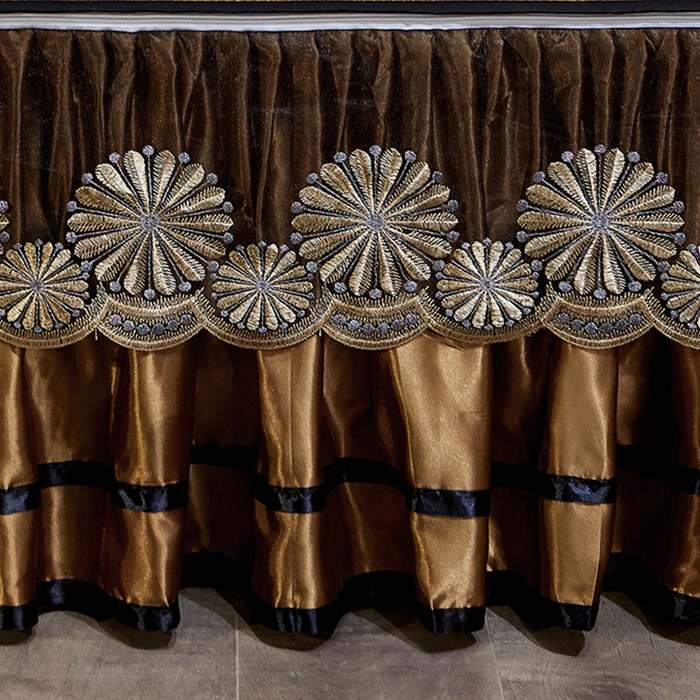 91家纺网 家纺一手货源 找家纺 网红馆（ck家纺） 2025新款冰藤席凉席席子床裙系列 蔓心 -古藤咖