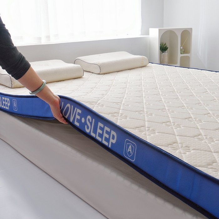 91家纺网 家纺一手货源 找家纺 （总）苏赫床垫 2025新款高密度海绵乳胶床垫-梅花白色