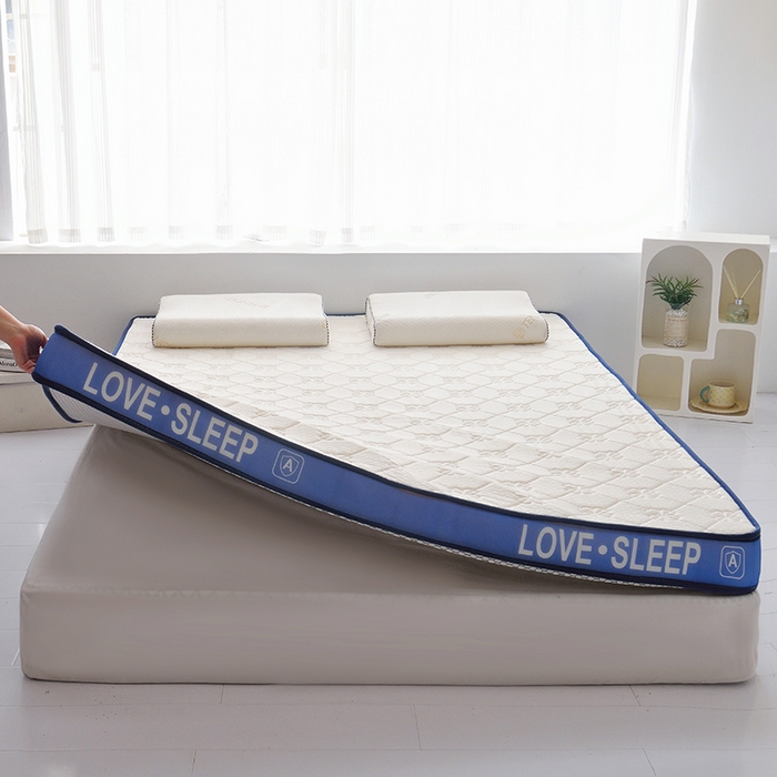 91家纺网 家纺一手货源 找家纺 （总）苏赫床垫 2025新款高密度海绵乳胶床垫-梅花白色