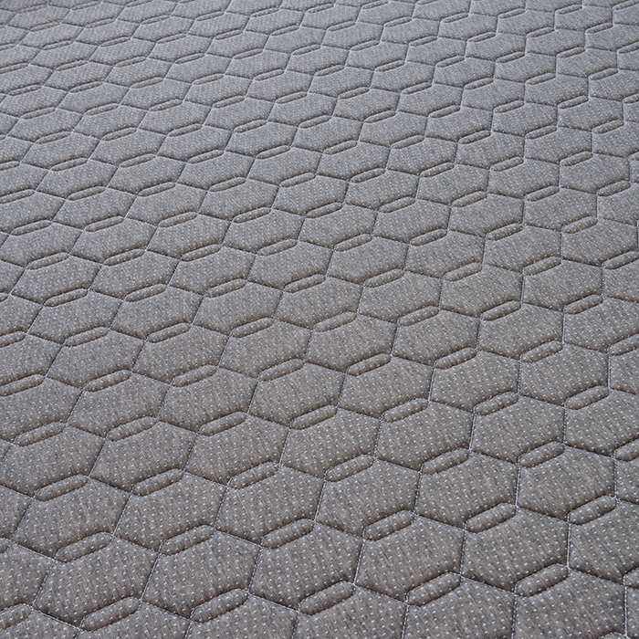 91家纺网 家纺一手货源 找家纺 苏赫床垫 2025新款高密度海绵乳胶床垫-六边格灰色