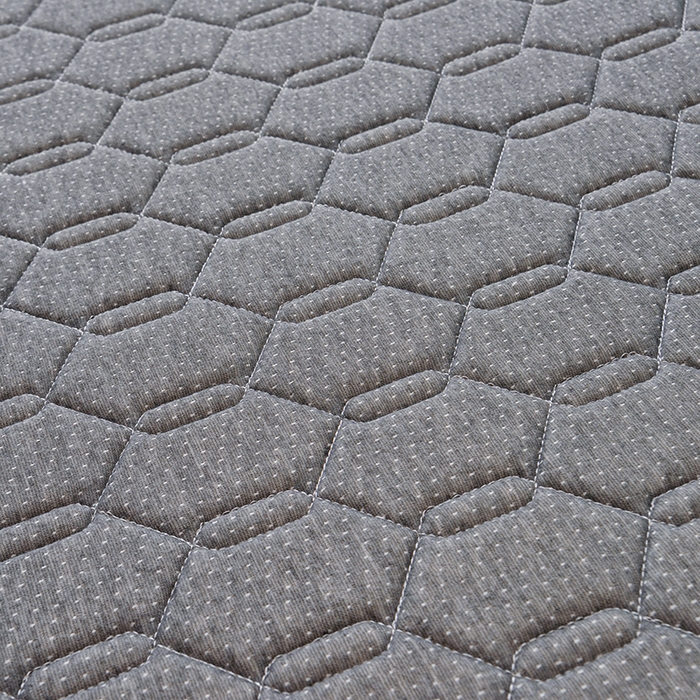 91家纺网 家纺一手货源 找家纺 苏赫床垫 2025新款高密度海绵乳胶床垫-六边格灰色