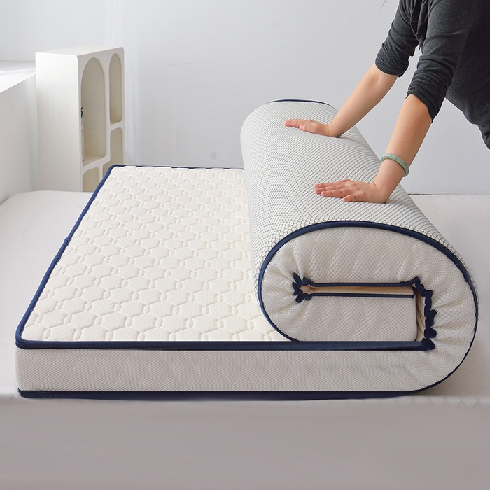 91家纺网 家纺一手货源 找家纺 苏赫床垫 2025新款高密度海绵乳胶床垫-六边格 白色