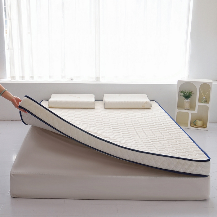 91家纺网 家纺一手货源 找家纺 苏赫床垫 2025新款高密度海绵乳胶床垫-六边格 白色