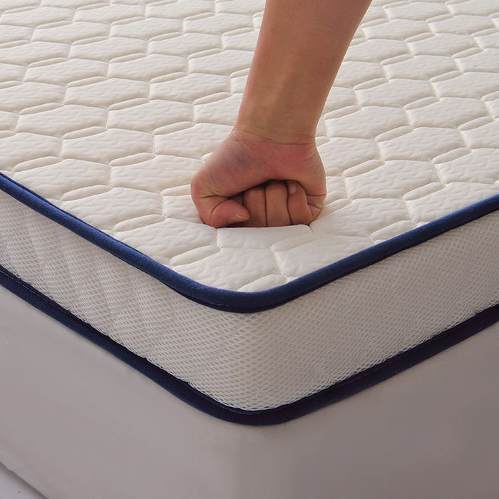 91家纺网 家纺一手货源 找家纺 苏赫床垫 2025新款高密度海绵乳胶床垫-六边格 白色