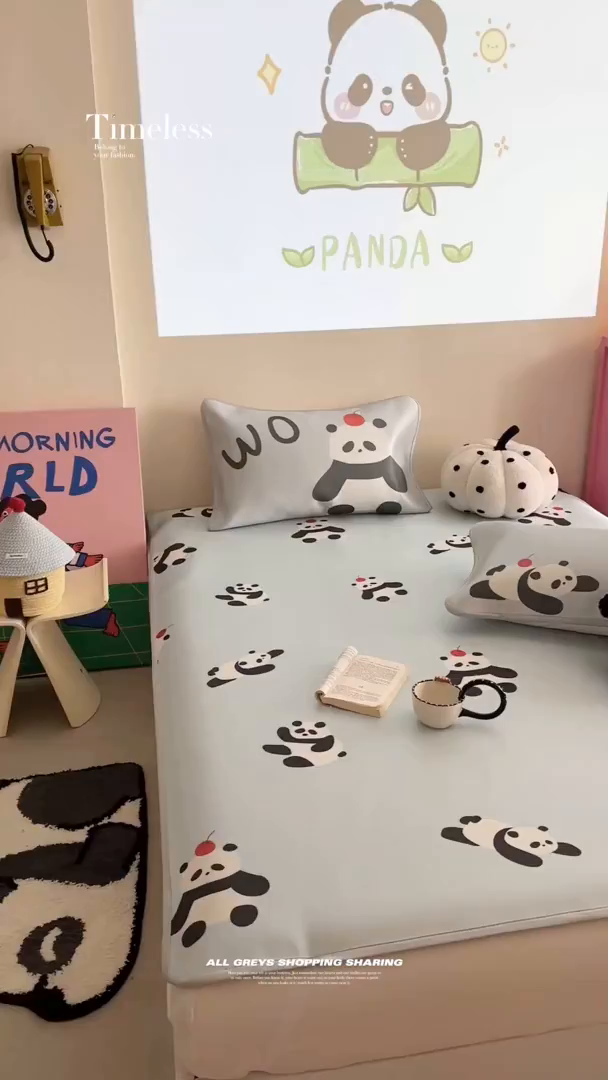 91家纺网 家纺一手货源 找家纺 （总）萝莉家纺 2025新款升级900D加厚数码印花斜纹冰丝床席款凉席三件套