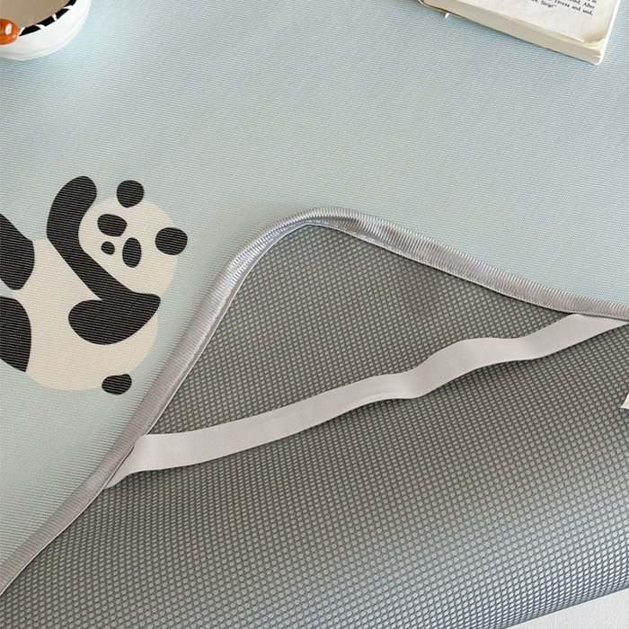 91家纺网 家纺一手货源 找家纺 （总）萝莉家纺 2025新款升级900D加厚数码印花斜纹冰丝床席款凉席三件套