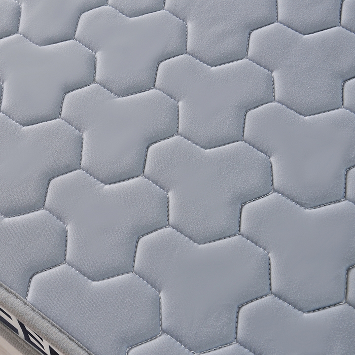 91家纺网 家纺一手货源 找家纺 （总）苏赫床垫 2025新款牛奶丝乳胶床垫立体款床垫-多边格灰