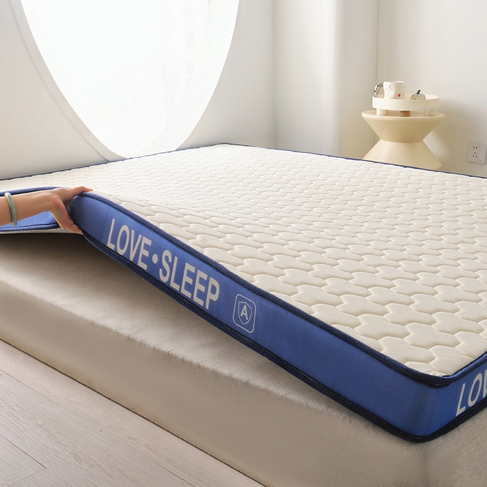 91家纺网 家纺一手货源 找家纺 苏赫床垫 2025新款牛奶丝乳胶床垫立体款床垫-菱格 白色-菱格