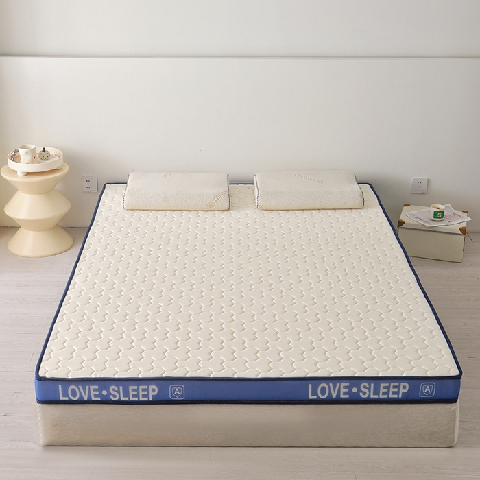 91家纺网 家纺一手货源 找家纺 苏赫床垫 2025新款牛奶丝乳胶床垫立体款床垫-菱格 白色-菱格