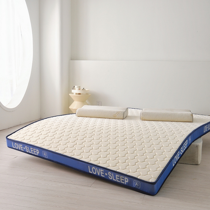 91家纺网 家纺一手货源 找家纺 苏赫床垫 2025新款牛奶丝乳胶床垫立体款床垫-菱格 白色-菱格