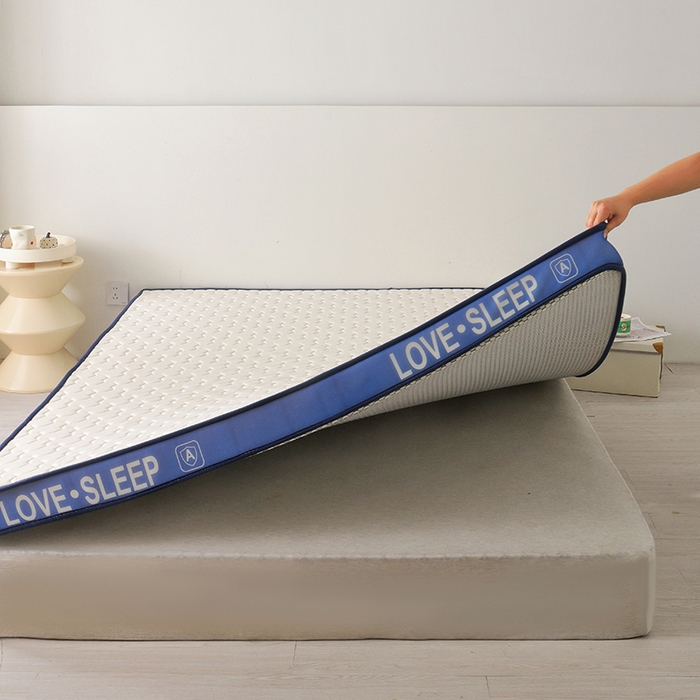 91家纺网 家纺一手货源 找家纺 苏赫床垫 2025新款牛奶丝乳胶床垫立体款床垫-菱格 白色-菱格