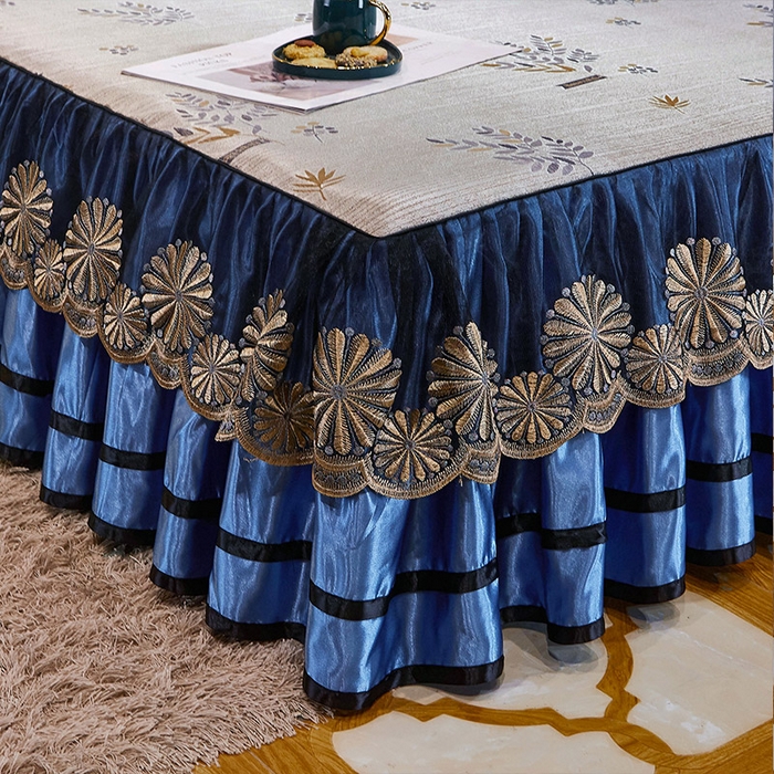 91家纺网 家纺一手货源 找家纺 网红馆（ck家纺） 2025新款色织提花冰丝凉席床裙款 芬芳小语