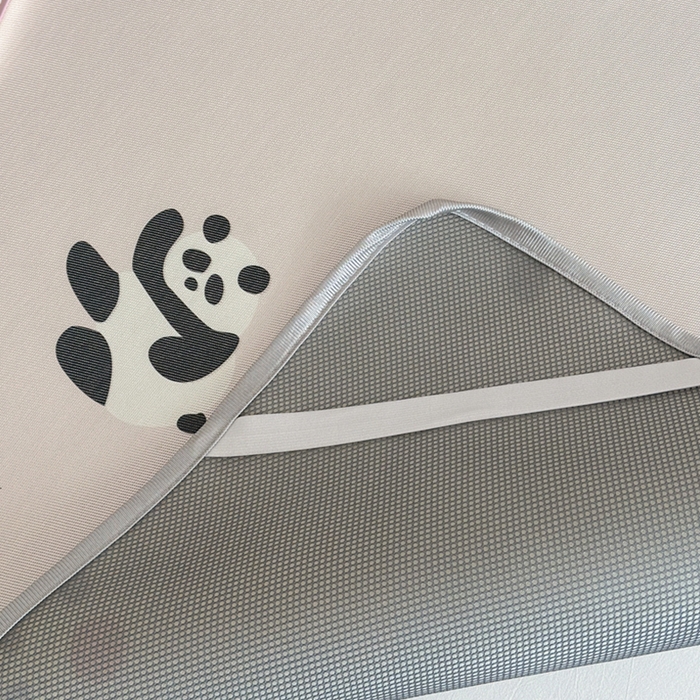 91家纺网 家纺一手货源 找家纺 萝莉家纺 2025新款升级900D加厚数码印花斜纹冰丝床席款凉席三件套 苹果熊猫粉