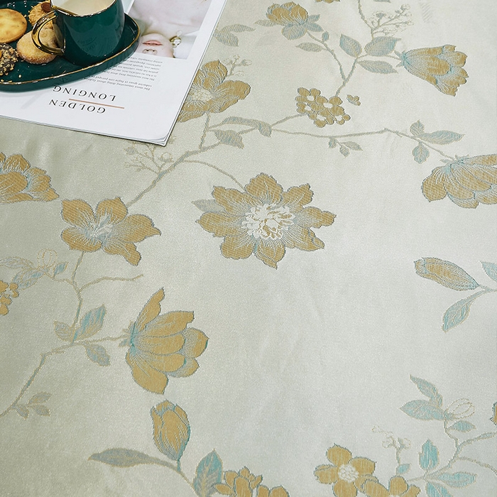 91家纺网 家纺一手货源 找家纺 网红馆（ck家纺） 2025新款色织提花冰丝凉席床裙款 花影飘香