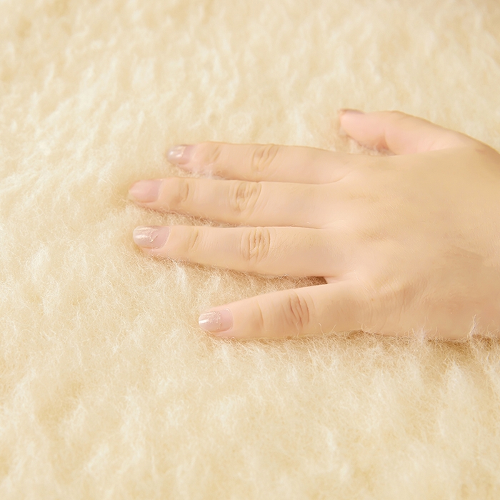 91家纺网 家纺一手货源 找家纺 苏赫床垫 2025新款羊毛床垫长毛款，全棉底布 米黄2