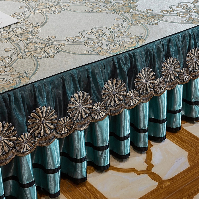 91家纺网 家纺一手货源 找家纺 网红馆（ck家纺） 2025新款色织提花冰丝凉席床裙款 佳人风格