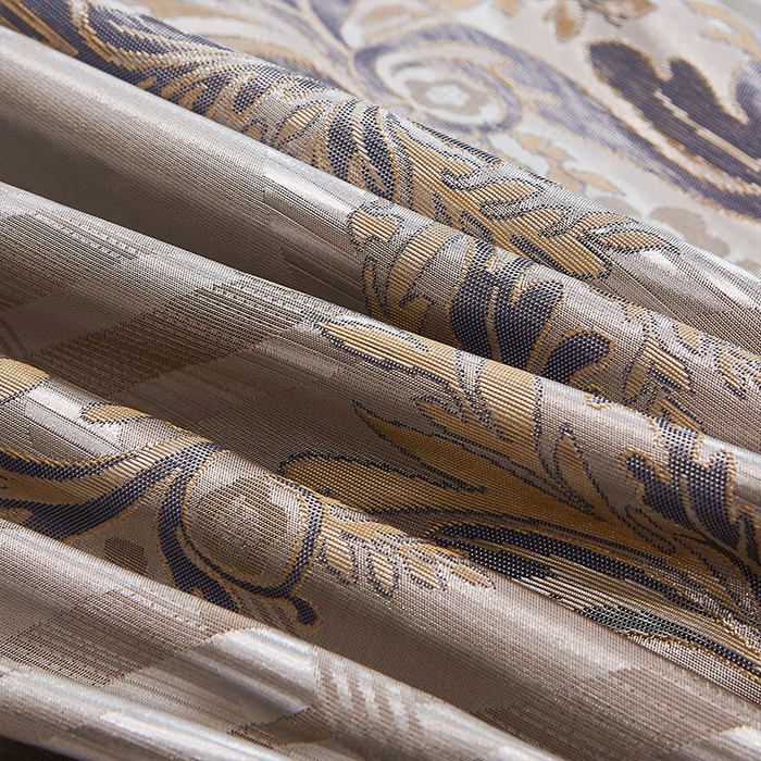 91家纺网 家纺一手货源 找家纺 网红馆（ck家纺） 2025新款色织提花冰丝凉席床裙款 欧陆风情