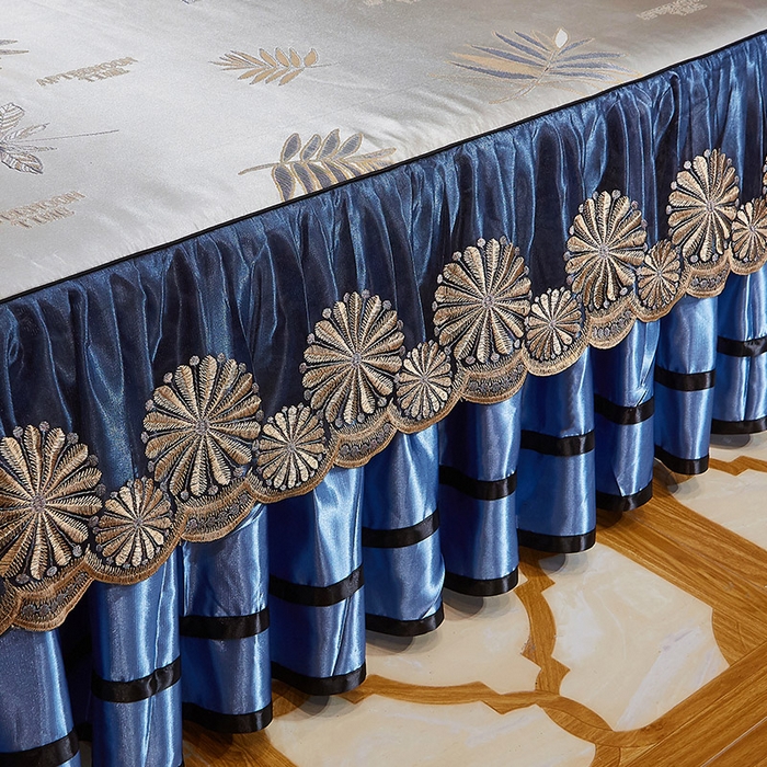 91家纺网 家纺一手货源 找家纺 网红馆（ck家纺） 2025新款色织提花冰丝凉席床裙款 午后时光