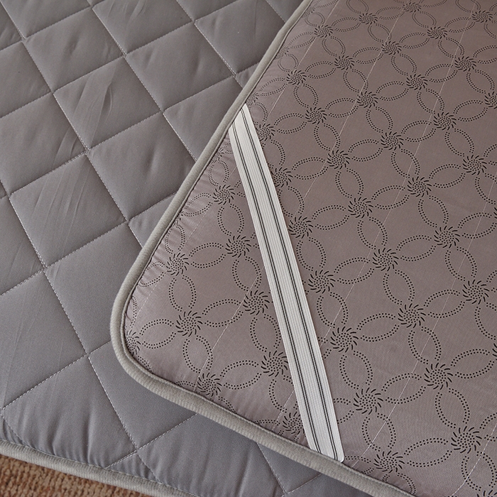 91家纺网 家纺一手货源 找家纺 苏赫床垫 2025新款亲肤加厚磨毛学生床垫 方格灰