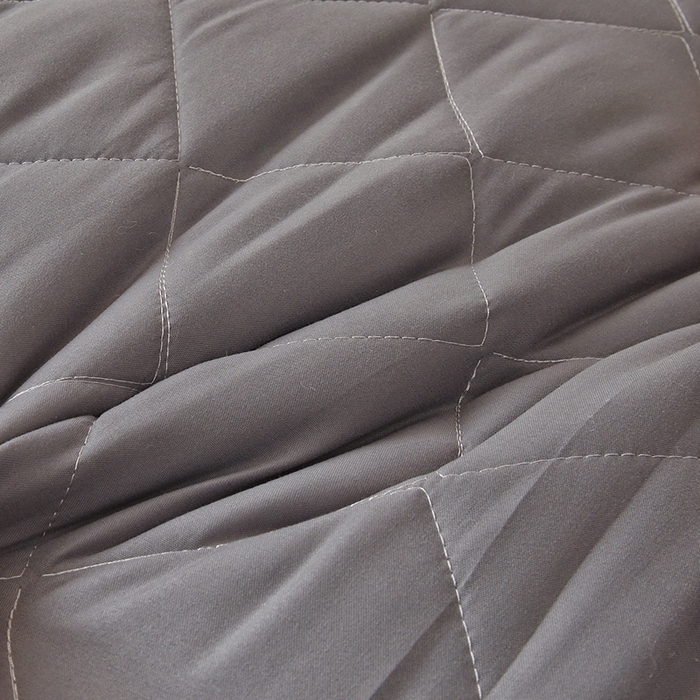 91家纺网 家纺一手货源 找家纺 苏赫床垫 2025新款亲肤加厚磨毛学生床垫 方格灰