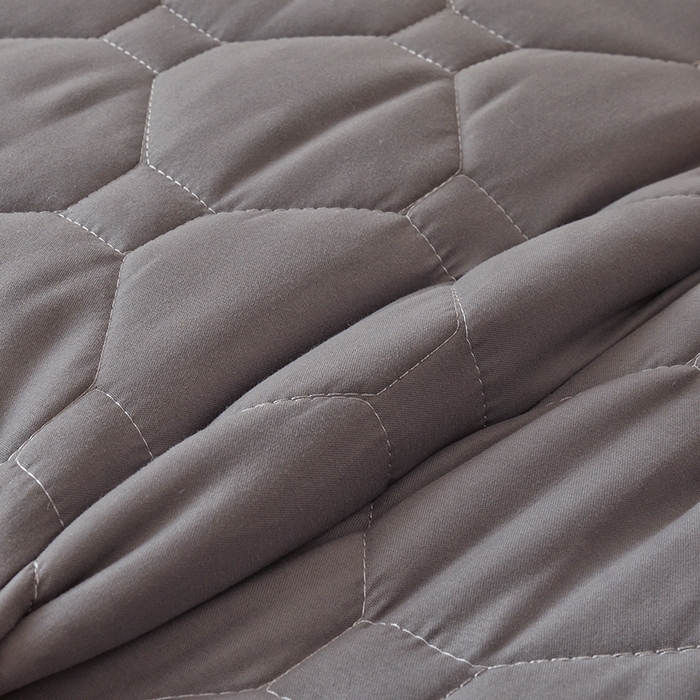 91家纺网 家纺一手货源 找家纺 苏赫床垫 2025新款亲肤加厚磨毛学生床垫 蜂窝格灰