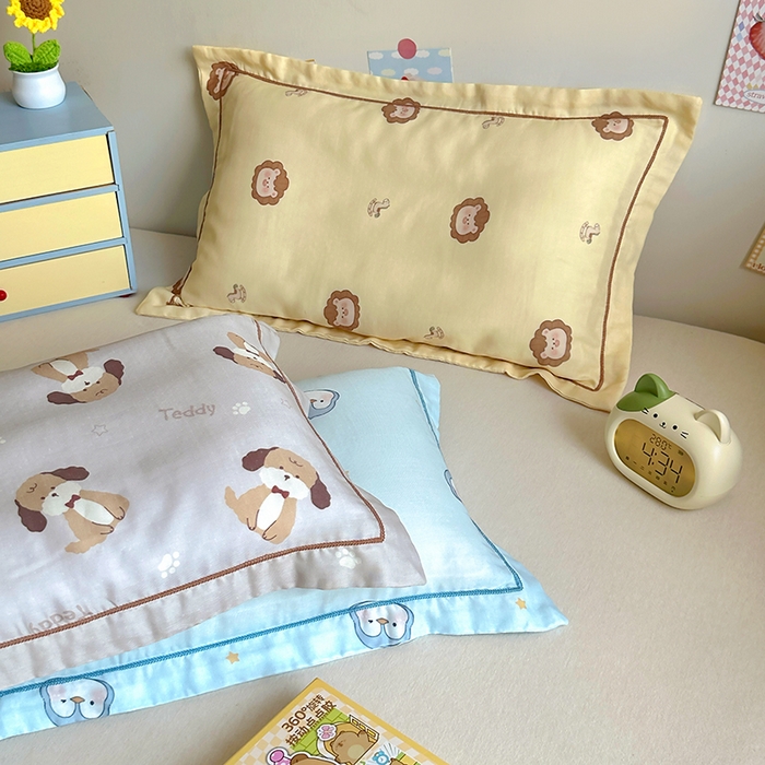 91家纺网 家纺一手货源 找家纺 百寐 2025新款竹纤维棉卡通儿童枕套30×50/35×55母婴A类宝宝枕套再生纤维 组合图仅供展示