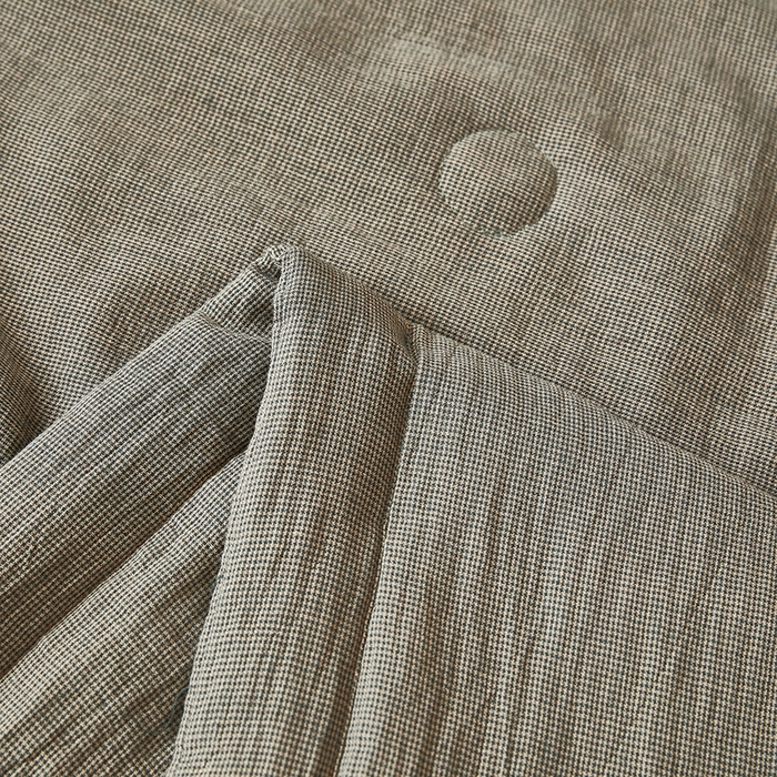 91家纺网 家纺一手货源 找家纺 全美家居 2025新款全棉水洗色织双层纱大豆纤维被夏凉被空调被夏被 榛果梵梦