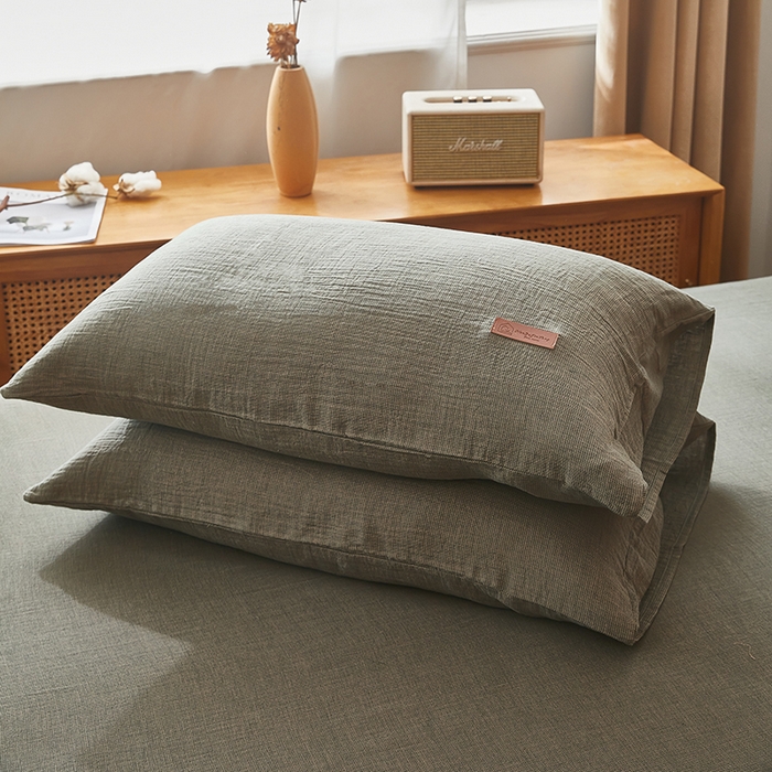 91家纺网 家纺一手货源 找家纺 全美家居 2025新款全棉水洗色织双层纱大豆纤维被夏凉被空调被夏被 榛果梵梦