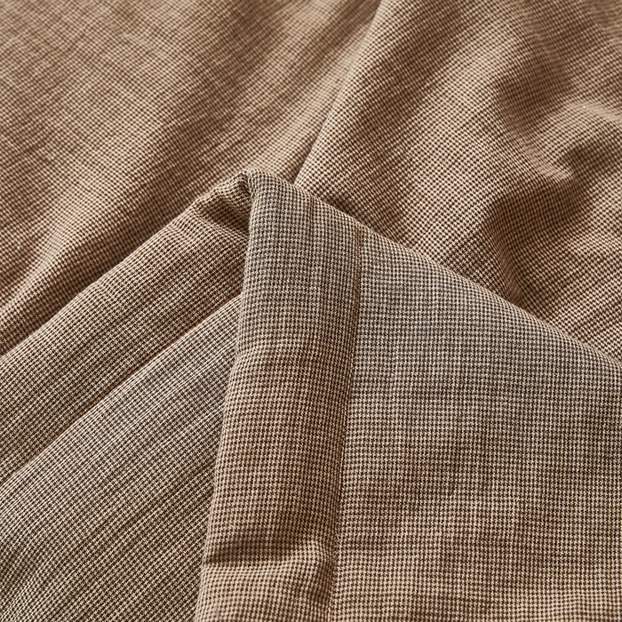 91家纺网 家纺一手货源 找家纺 全美家居 2025新款全棉水洗色织双层纱大豆纤维被夏凉被空调被夏被 棕褐香缇