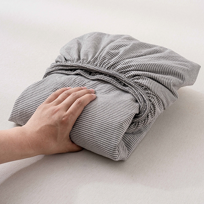 91家纺网 家纺一手货源 找家纺 （总）吉象家纺 2025新款全棉色织水洗棉床笠三件套