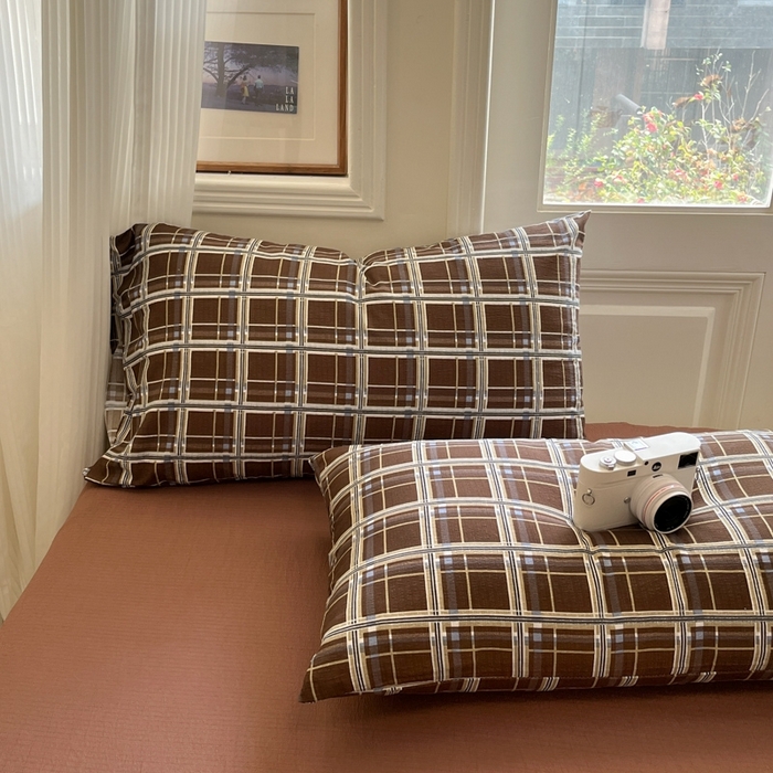 91家纺网 家纺一手货源 找家纺 海岛哥哥 2025新款高克重木棉提花双层纱四件套-风格二 和熙