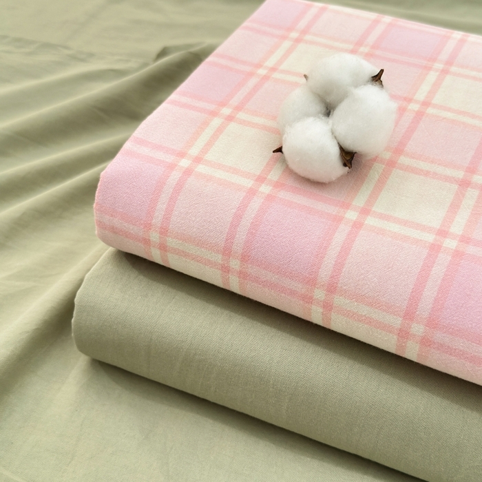 91家纺网 家纺一手货源 找家纺 （总）吉象家纺 2025新款全棉色织水洗棉床单三件套