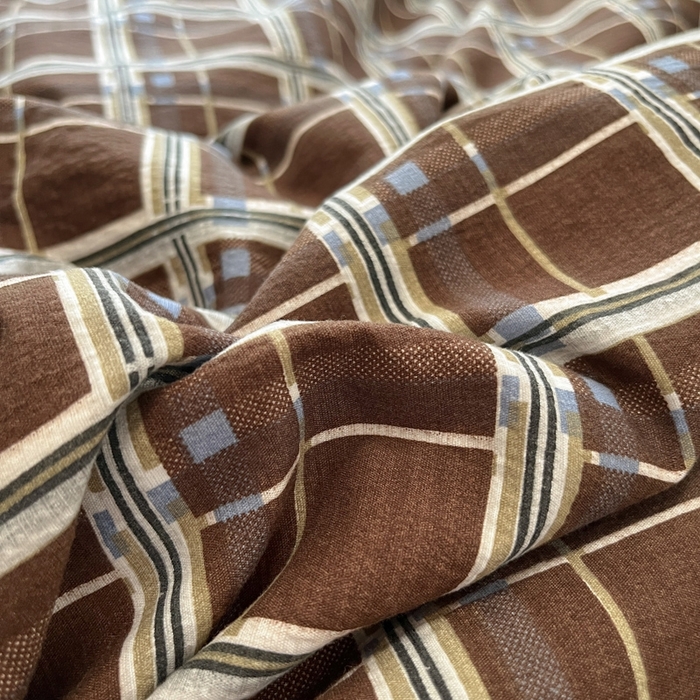 91家纺网 家纺一手货源 找家纺 海岛哥哥 2025新款高克重木棉提花双层纱四件套-风格二 和熙