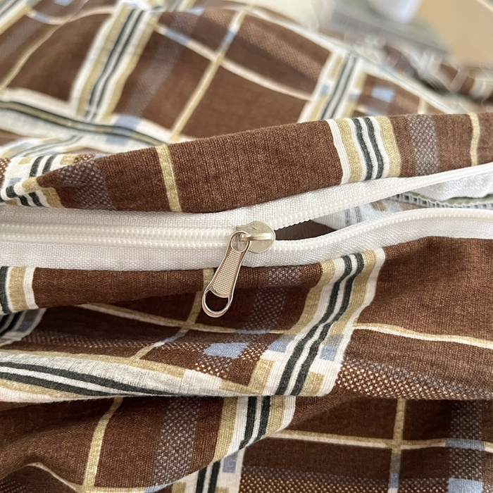 91家纺网 家纺一手货源 找家纺 海岛哥哥 2025新款高克重木棉提花双层纱四件套-风格二 和熙