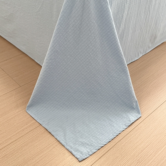 91家纺网 家纺一手货源 找家纺 海岛哥哥 2025新款高克重木棉提花双层纱四件套-风格二 简至