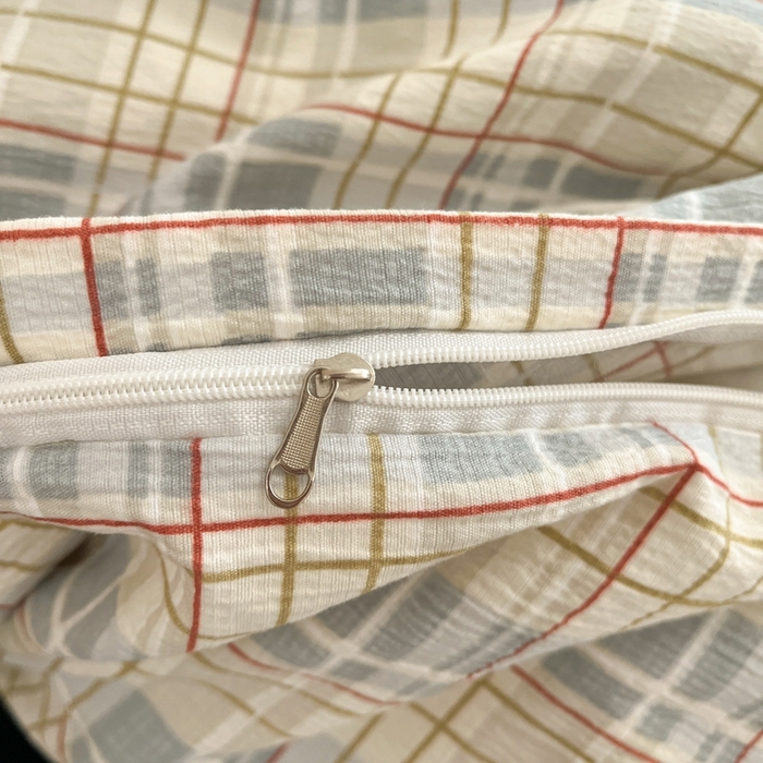 91家纺网 家纺一手货源 找家纺 海岛哥哥 2025新款高克重木棉提花双层纱四件套-风格二 简至