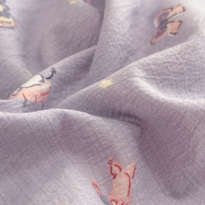 91家纺网 家纺一手货源 找家纺 海岛哥哥 2025新款高克重木棉提花双层纱四件套-风格二 洛米礼物盒