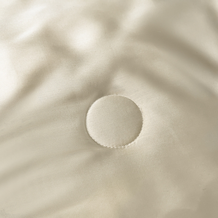 91家纺网 家纺一手货源 找家纺 如一 2025新款精绣系列水洗冰丝夏被四件套 奶油熊-香槟灰