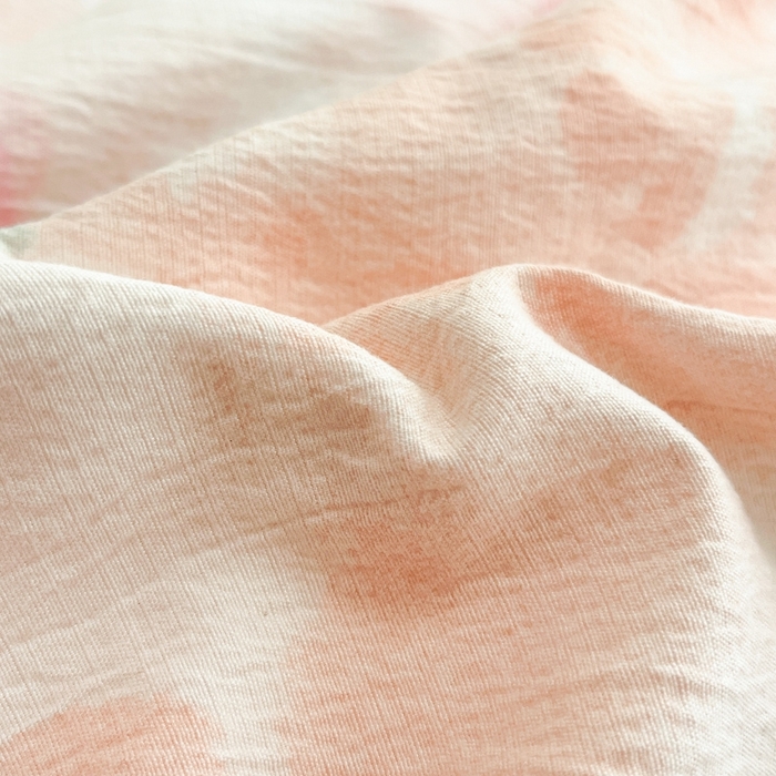 91家纺网 家纺一手货源 找家纺 海岛哥哥 2025新款高克重木棉提花双层纱四件套-风格二 轻轻密语